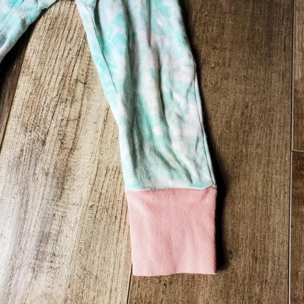 Kids Headquarters Blue Tie Dye Onesie Embroidered Sea Animals Toddler Girl Sz 2T